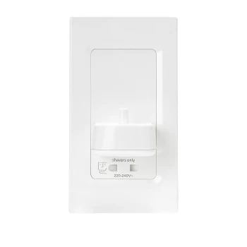ProofVision TBCharge With Shaver Socket - White Plastic Finish