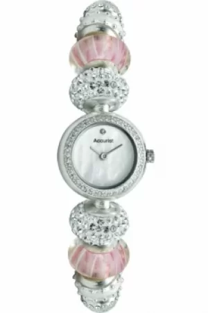 Ladies Accurist Charmed Pretty In Pink Watch LB1602P