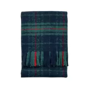Gallery Direct Gallery Mohair Throw 24 - Green/navy