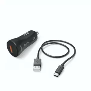 Hama Car Charger USB Type-C QC 3.0 3A Black