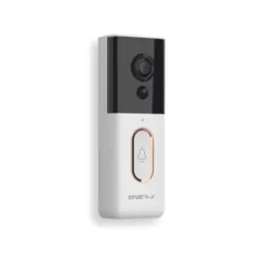 ENER-J Smart Wireless Video Doorbell Pro 2 Series 9600Mah Batteries White