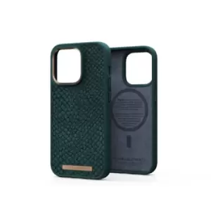 Njord byELEMENTS Salmon Leather Magsafe Case for Apple iPhone 14 Pro Green NA43SL02