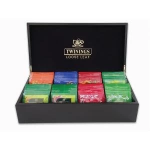 Twining Wooden Box 8 Compartments Black F11323