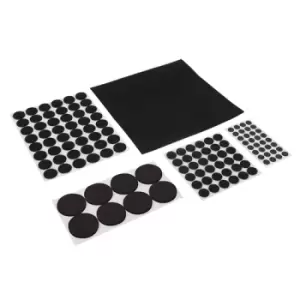 Fixman Self-Adhesive Pads Set 125pce - 125pce Black