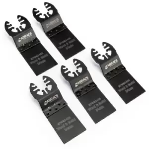MTWM3405 Multi Tool Blades for Wood and Metal 34mm (Pack of 5) MTWM3405 - Abracs