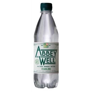 Abbey Well 500ml Sparkling Natural Mineral Water Bottle Plastic 24 Pack