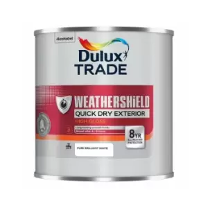 Dulux Trade Weathershield Quick Dry Gloss - Brilliant White - 1L - Brilliant White