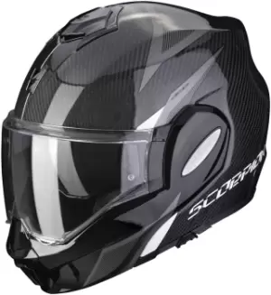 Scorpion EXO-Tech Carbon Top Helmet, black-white, Size XS, black-white, Size XS