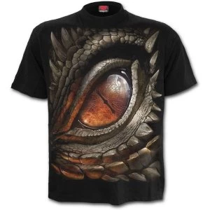 Dragon Eye Mens Medium T-Shirt - Black