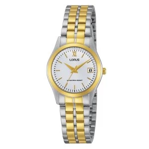Lorus RH770AX9 Ladies Classic Two Tone Bracelet Watch with Gold Roman Numerals