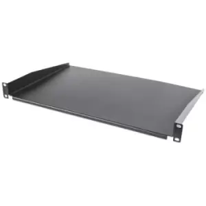Intellinet 19" Cantilever Shelf 1U Shelf Depth 300mm Non-Vented Max 25kg Black Three Year Warranty