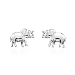 Allegory Symbols Silver Baby Elephant Stud Earrings