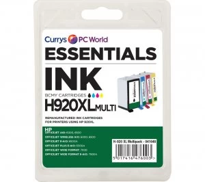 Essentials HP 920XL Black and Tri Colour Ink Cartridge Pack