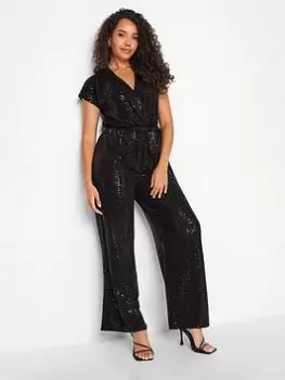 M&Co Black Jumpsuit, Black, Size 20, Women