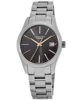 Longines Conquest Classic Black Dial Stainless Steel Womens Watch L2.386.4.52.6 L2.386.4.52.6