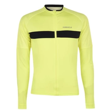 Pinnacle Race Long Sleeve Cycling Jersey Mens - Yellow