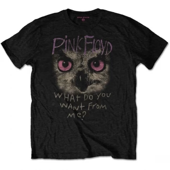 Pink Floyd - Owl - WDYWFM? Unisex Small T-Shirt - Black