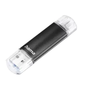 Hama Laeta Twin USB Stick USB 3.0 256GB 40 MB/s Black
