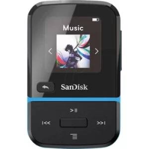 SanDisk Clip Sport Go MP3 player 32GB Blue Clip, FM radio, Voice recorder