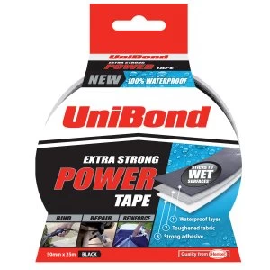 Power Plus Unibond Powertape Black 50mm x 25m