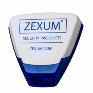 Pyronix Deltabell Dummy Blue Base and Zexum Cover Decoy Alarm Bell Box