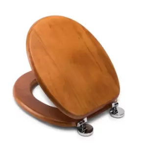 Croydex Davos Antique Pine Flexi-Fix Toilet Seat