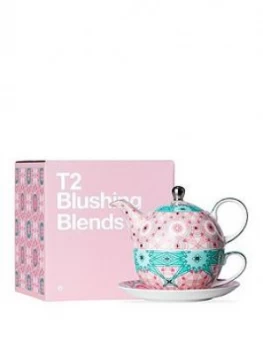 T2 Tea Blushing Blends Tea For One - Aqua/Pink
