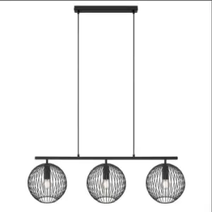 Nordlux Beroni Bar Pendant Ceiling Light Black E27
