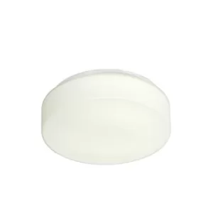 Boxer Flush Ceiling Light White G10Q Bulb