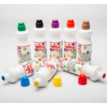 Scola - CM75/8/AC Chubbie Paint Markers - Assorted Set of 8