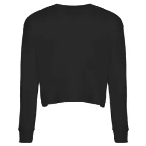 Next Level Womens/Ladies Long-Sleeved T-Shirt (L) (Black)