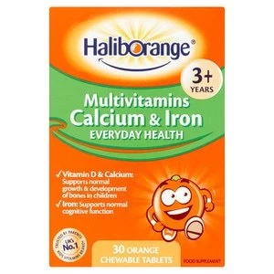 Haliborange Multivitamins Calcium Iron Chewable Tablets 30
