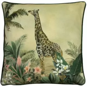 Evans Lichfield Manyara Giraffe Cushion Cover (43cm x 43cm) (Multicoloured) - Multicoloured