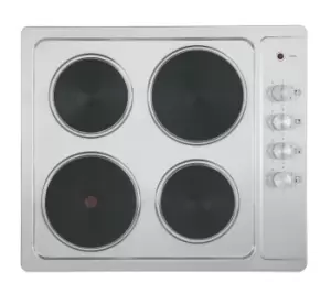 Cookology SEP601SS Stainless Steel 60cm Built-in Solid Plate Electric Hotplate Hob