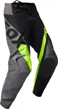 FOX 180 Xpozr Youth Motocross Pants, grey-yellow, Size 26, grey-yellow, Size 26