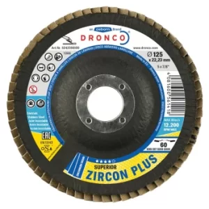 115X22.23MM Zircon Plus 60 Conical Flap Disc