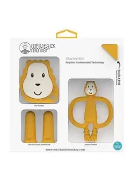 Matchstick Monkey Teething Starter Set - Ludo Lion, One Colour