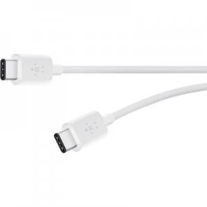 Belkin USB 2.0 Cable [1x USB-C plug - 1x USB-C plug] 1.80 m White