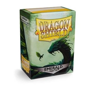 Dragon Shield Matte- Emerald 100 Sleeves In Box - 10 Packs