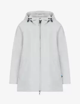 Armani Exchange Lightweight Hooded Coat In Grey - Size M