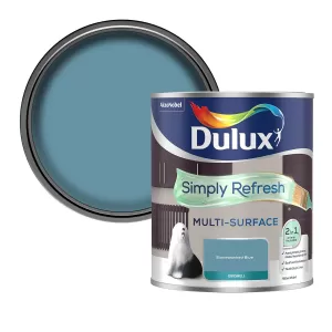 Dulux Simply Refresh Multi Surface Stonewashed Blue Eggshell Paint 750ml