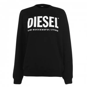 Diesel Logo Crew Sweatshirt - Black 9XX