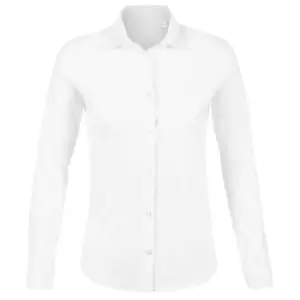 NEOBLU Womens/Ladies Balthazar Jersey Long-Sleeved Shirt (L) (Optic White)
