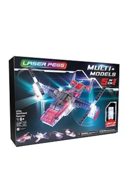Laser Pegs Multi Models - 5-In-1 Vtol Sparhawk
