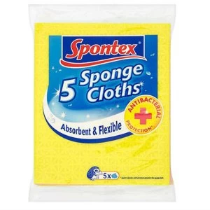 Spontex Sponge Cloths - 5 Pack