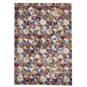 16th Avenue 34A MultiColoured Rug Grey, Blue, Green and Brown