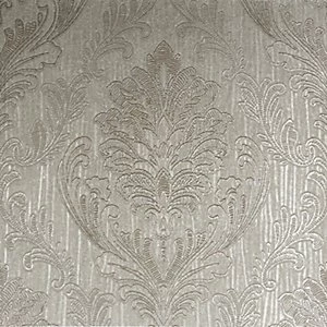 Boutique Corsetto Damask Taupe Decorative Wallpaper - 10m