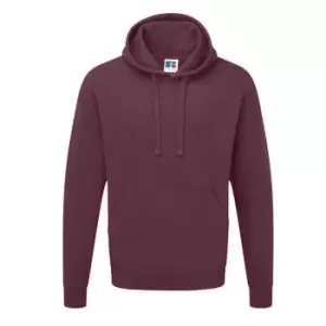 Russell Colour Mens Hooded Sweatshirt / Hoodie (S) (Burgundy)