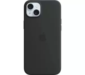 Apple iPhone 15 Plus Black Silicone Case with MagSafe