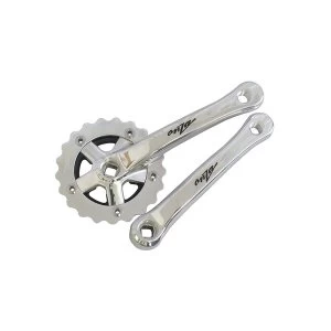 Onza T-Bird Alloy Chainset 24 Teeth 165mm Silver With Guard